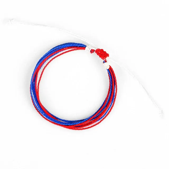 Trendy Kpop Multi Layer Colorful Weave Woven Rope Wax String Bracelets Summer Gift For Women Girls Jewelry Dropshipping