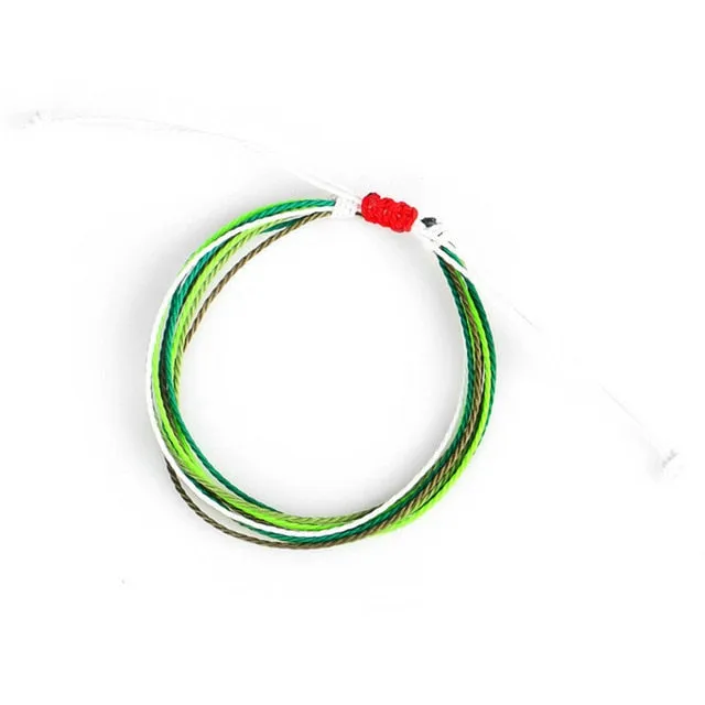 Trendy Kpop Multi Layer Colorful Weave Woven Rope Wax String Bracelets Summer Gift For Women Girls Jewelry Dropshipping