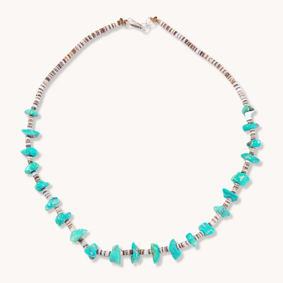 Turquoise Nugget and Classic Heishe Necklaces