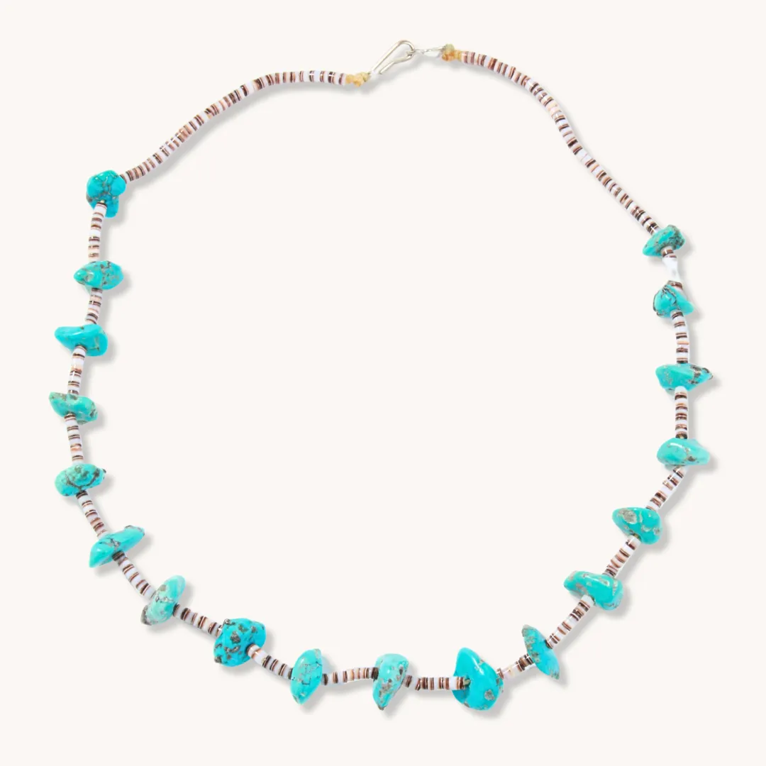 Turquoise Nugget and Classic Heishe Necklaces