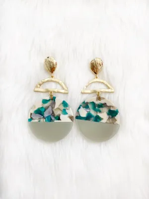 Under the Sea Resin Stud Earrings