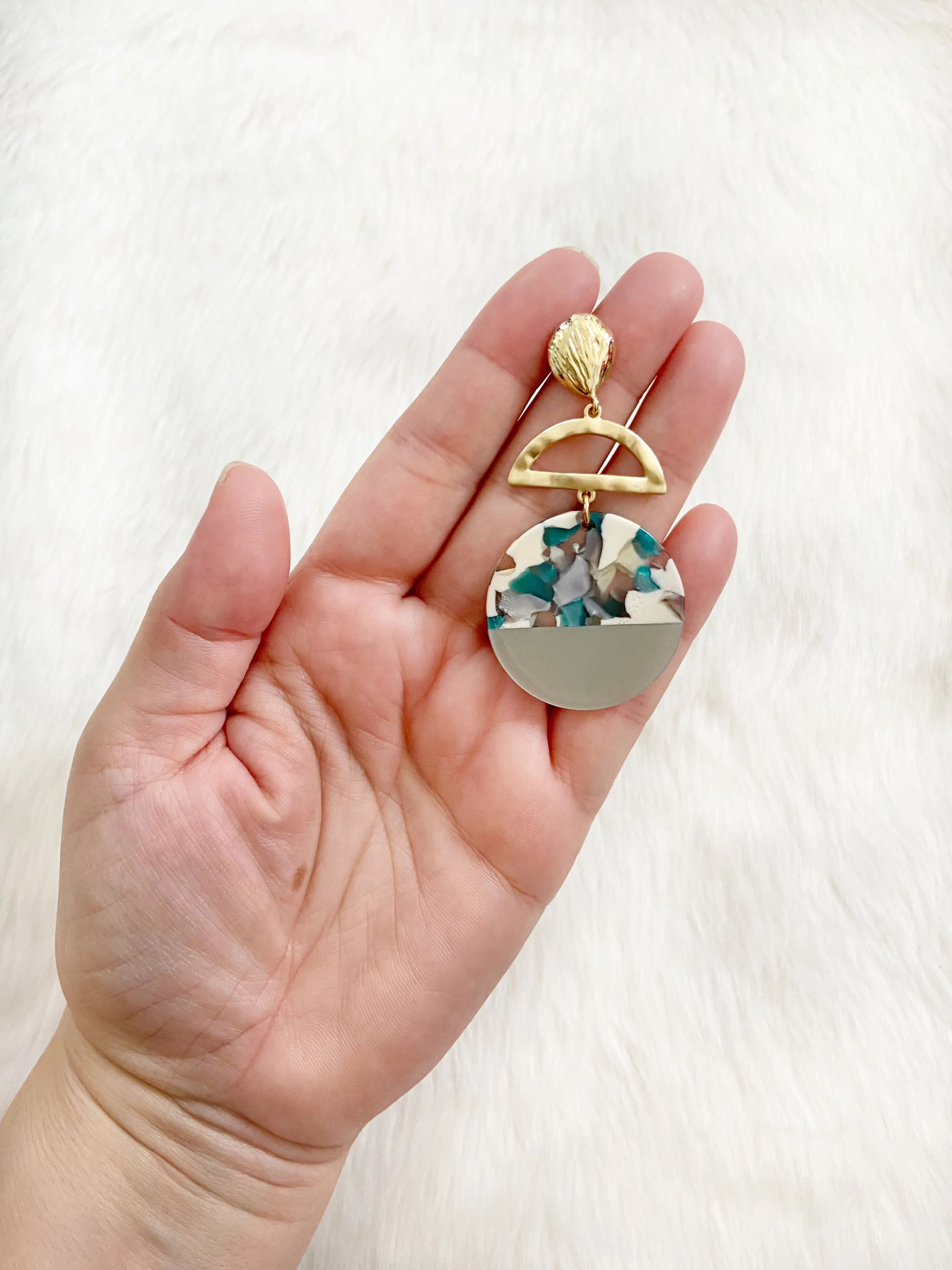 Under the Sea Resin Stud Earrings