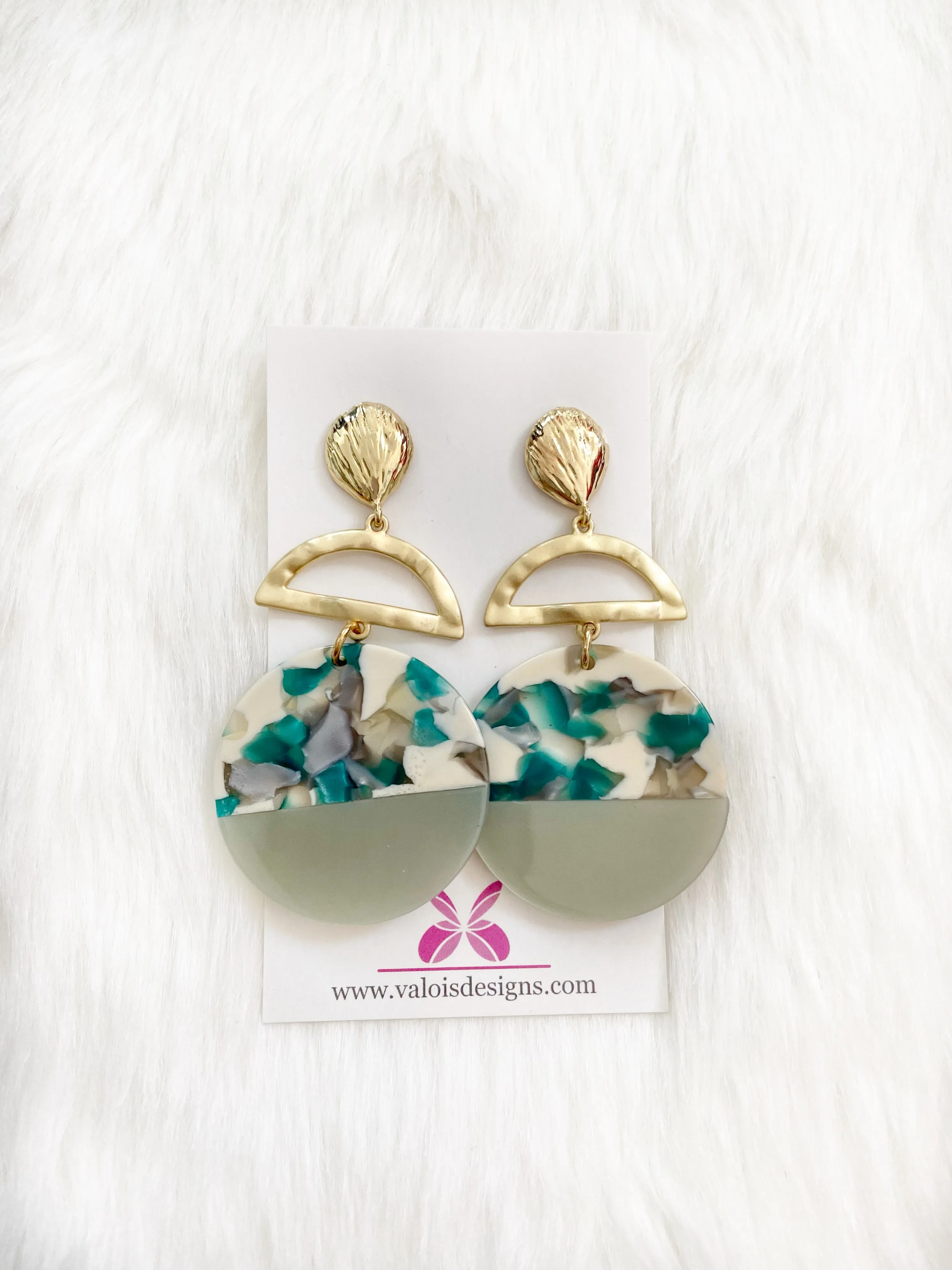Under the Sea Resin Stud Earrings