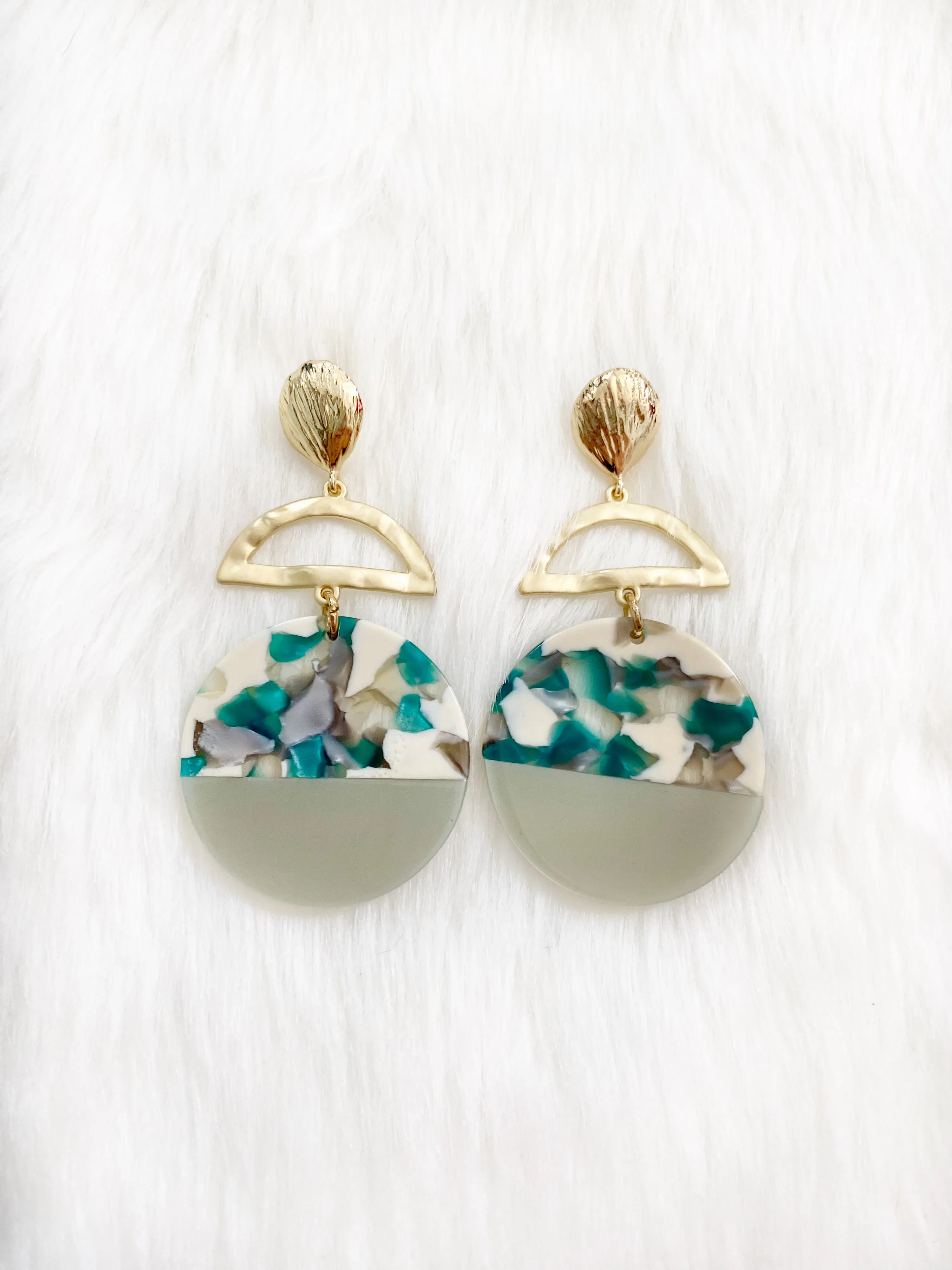 Under the Sea Resin Stud Earrings