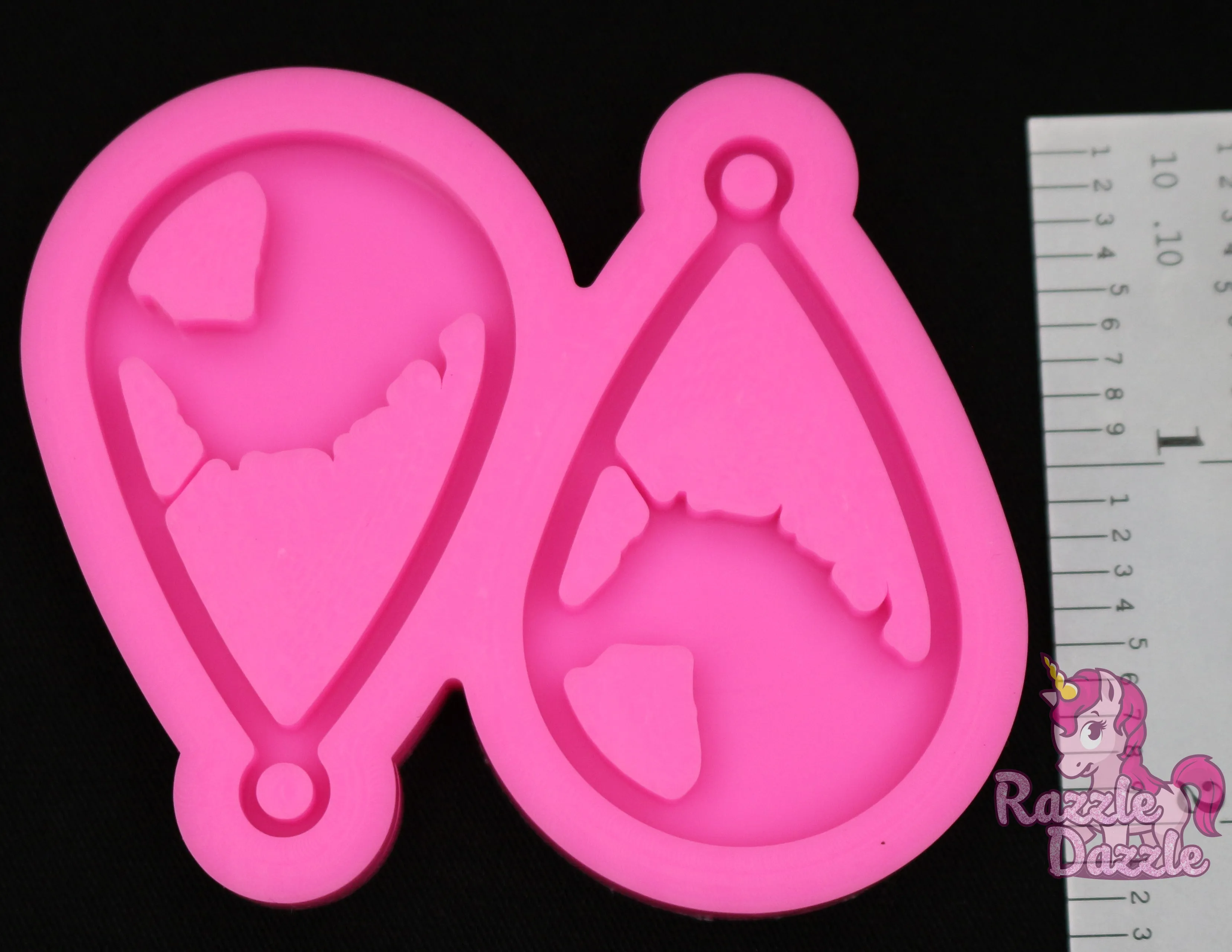 Unicorn Teardrop Earring Mold