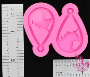 Unicorn Teardrop Earring Mold