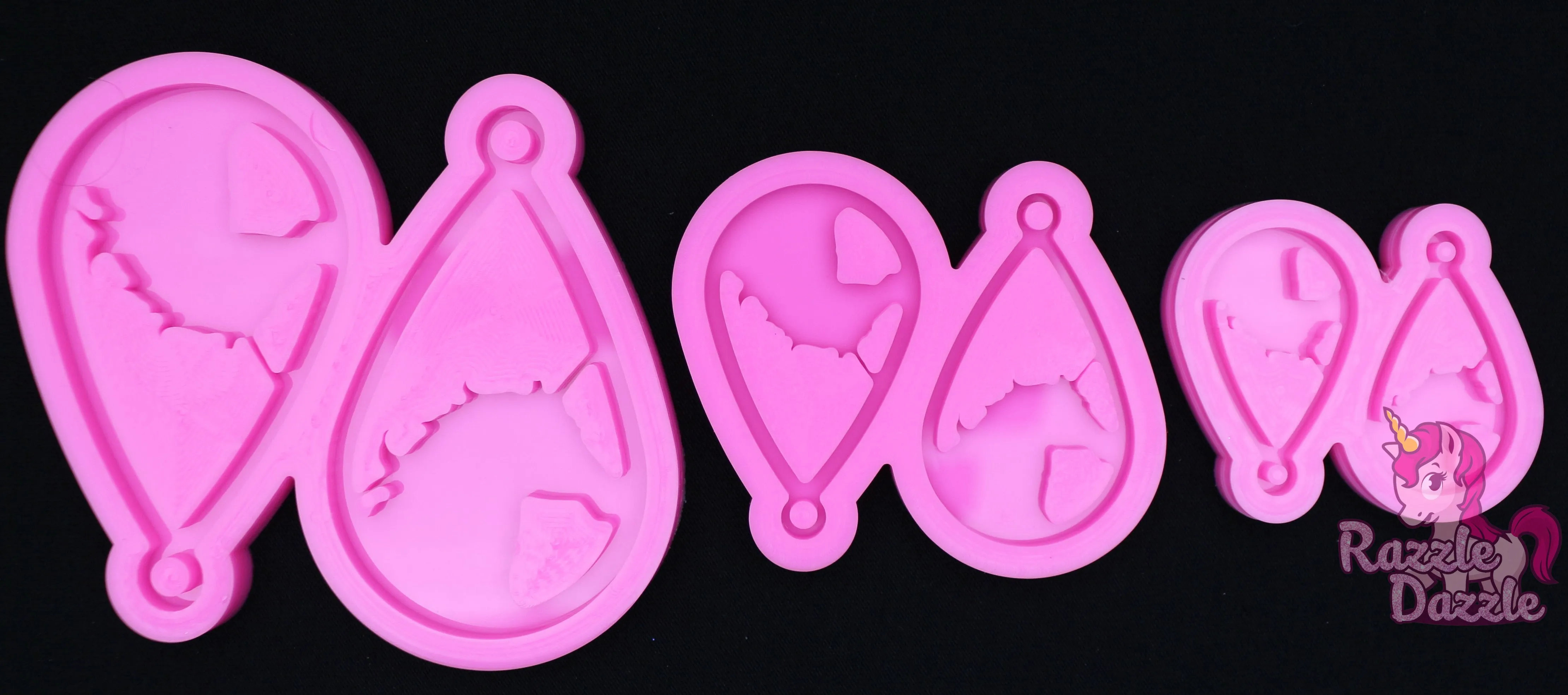 Unicorn Teardrop Earring Mold