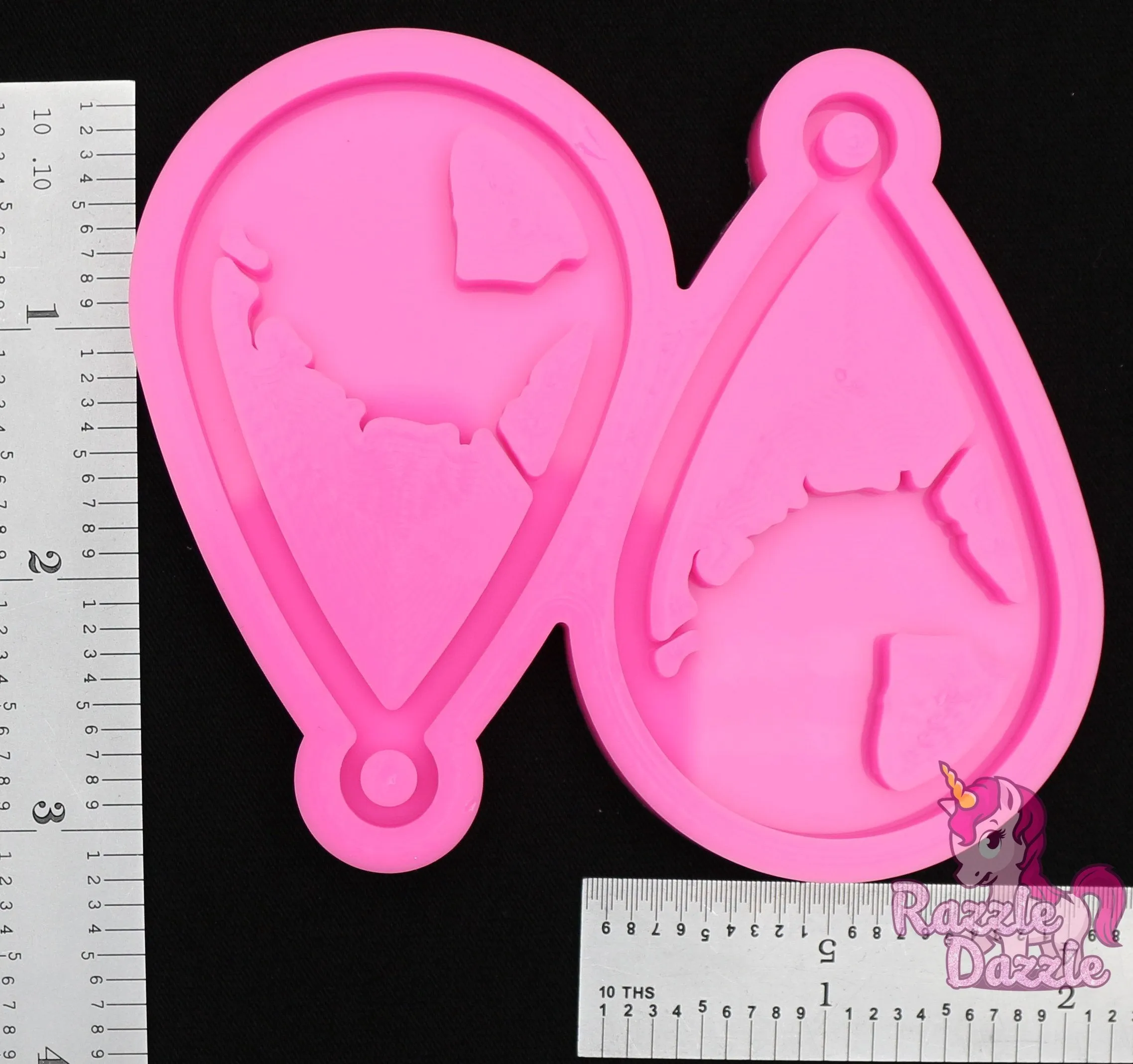 Unicorn Teardrop Earring Mold