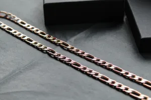 Unisex Steel Figaro Chain