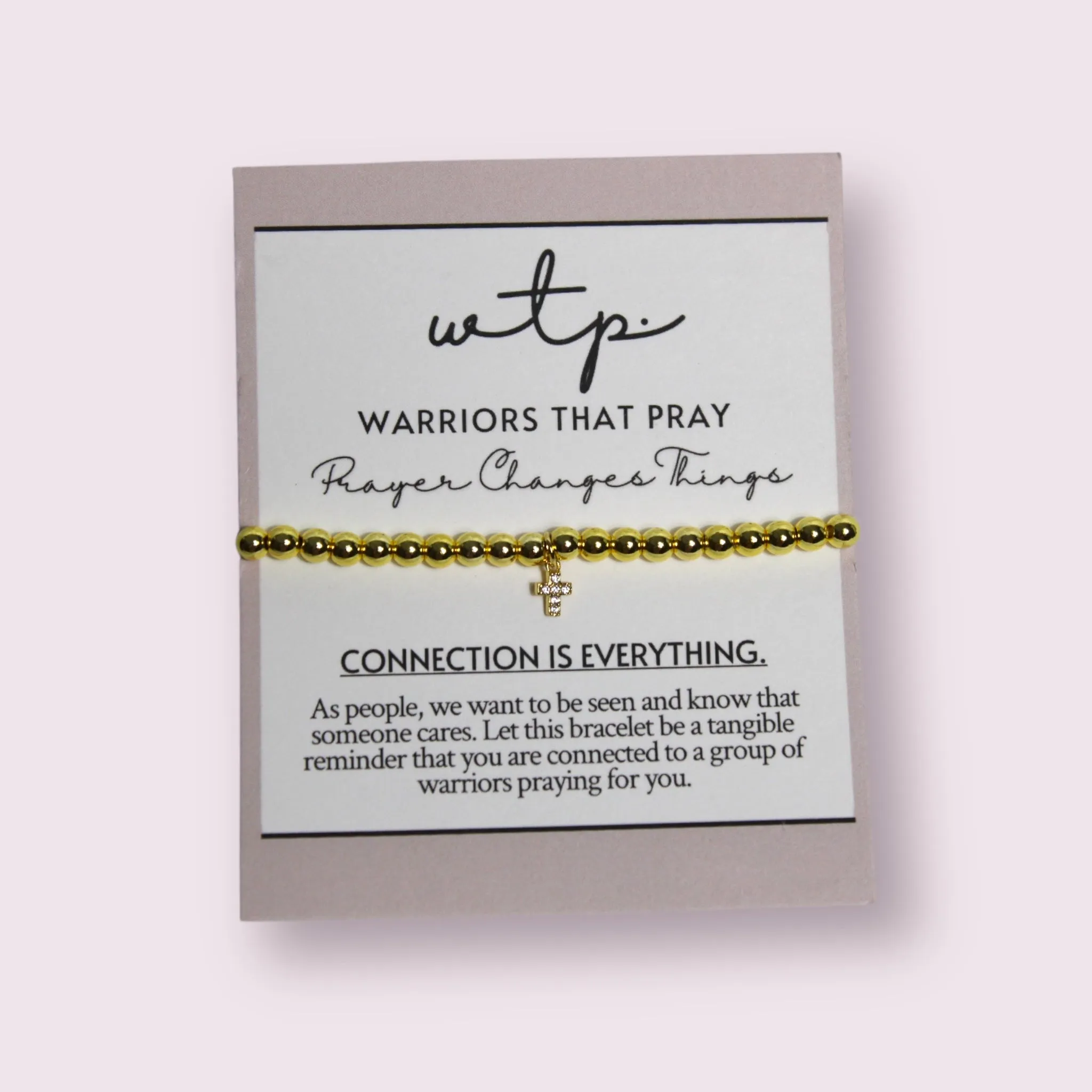 Victory Bracelet (tiny cross)