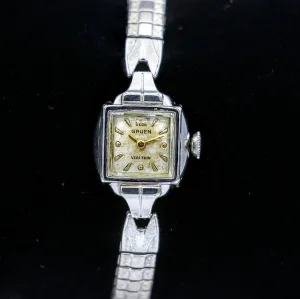 Vintage GRUEN Veri-Thin Ladies Wristwatch Cal. 211 Style 624 Swiss Made Watch