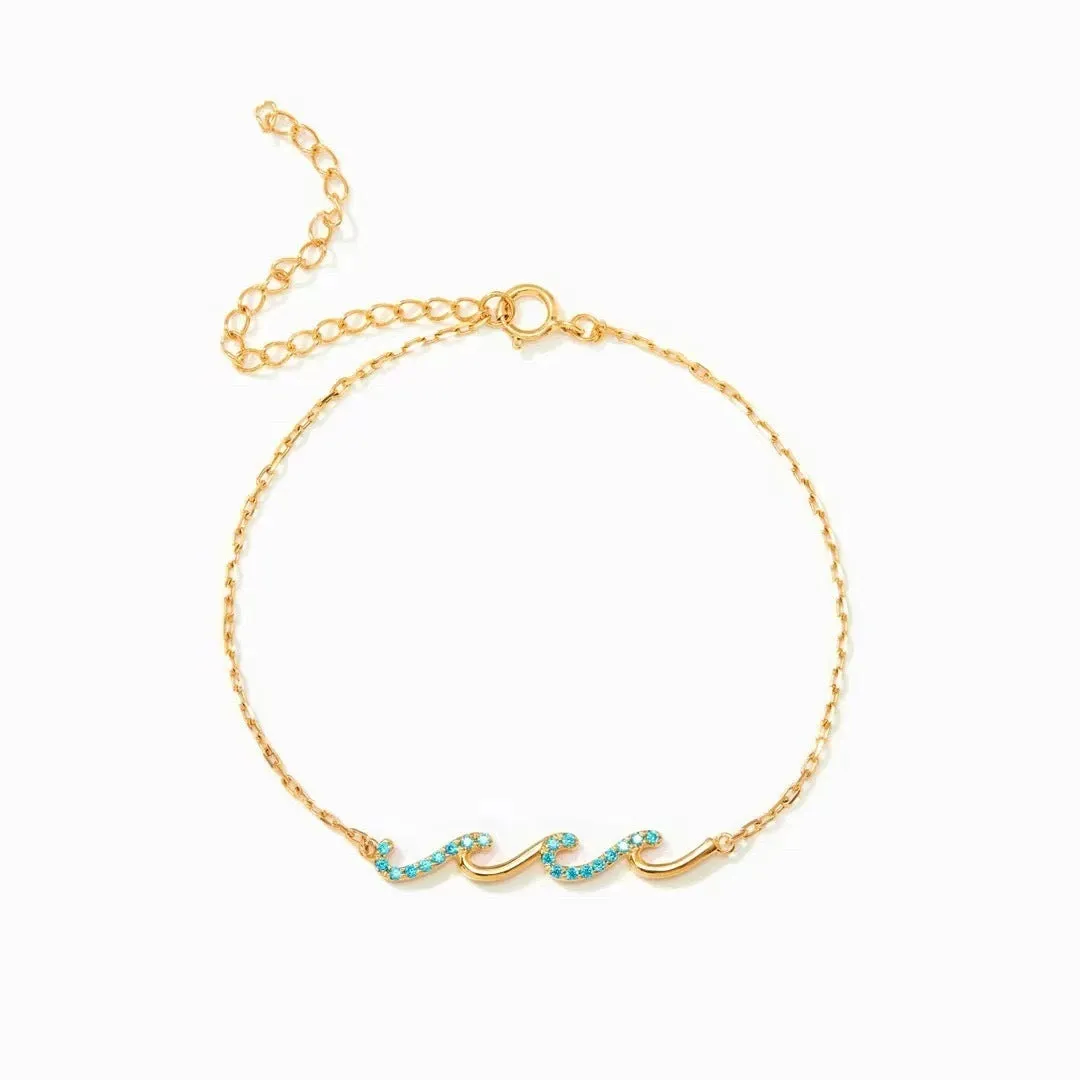 Women's Affordable Luxury Fashion Wave Bracelet