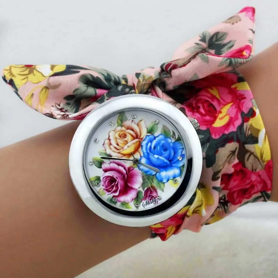 Women's Boho Watches with Fabric Bracelet
