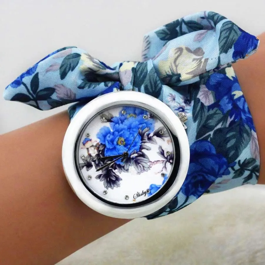 Women's Boho Watches with Fabric Bracelet