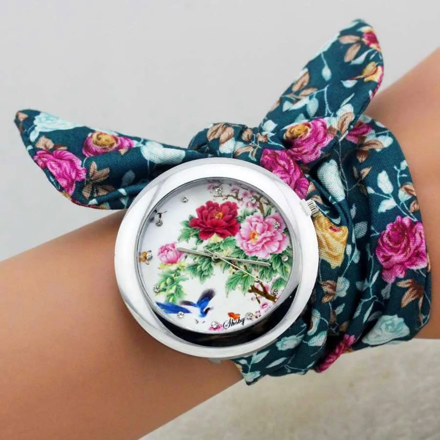 Women's Boho Watches with Fabric Bracelet