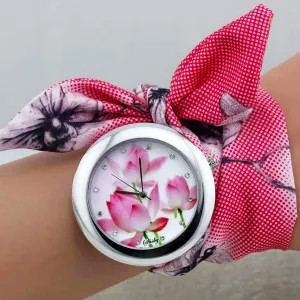 Women's Boho Watches with Fabric Bracelet