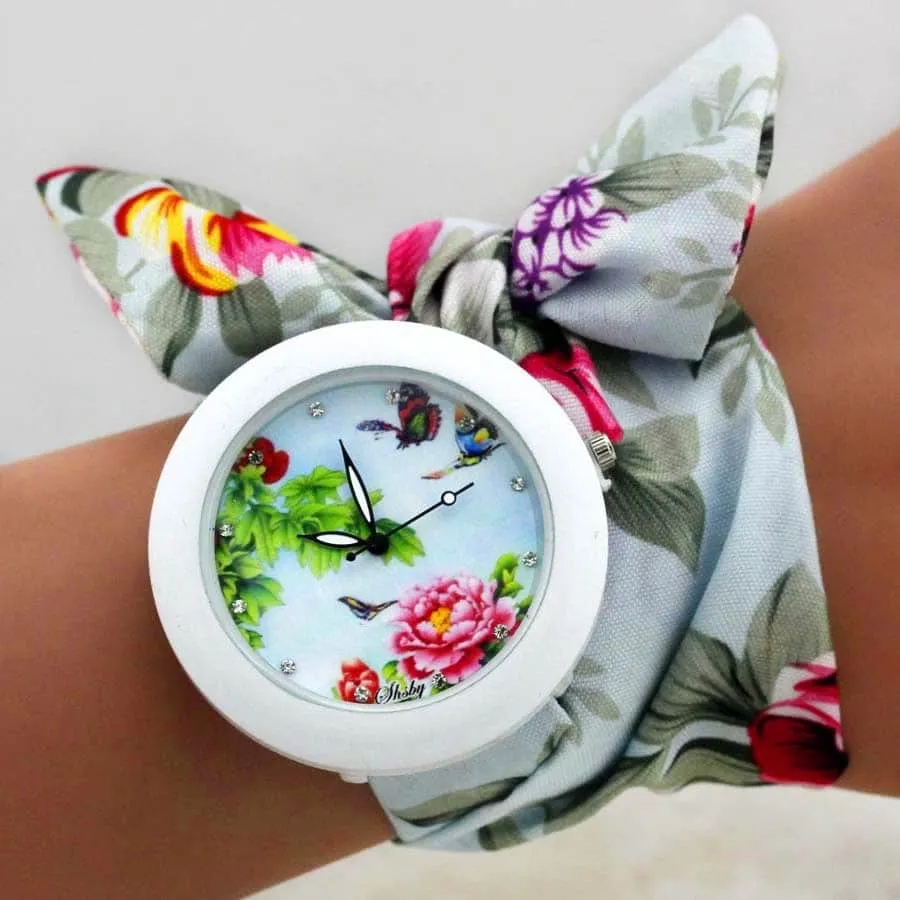 Women's Boho Watches with Fabric Bracelet