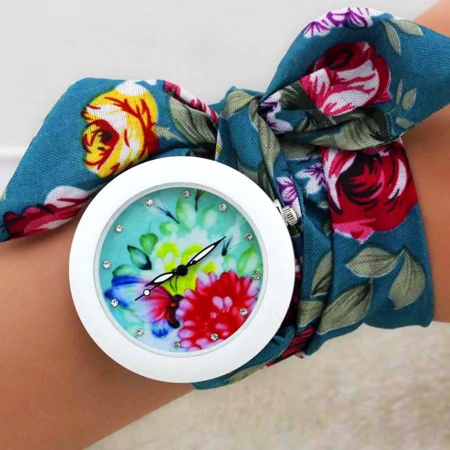Women's Boho Watches with Fabric Bracelet