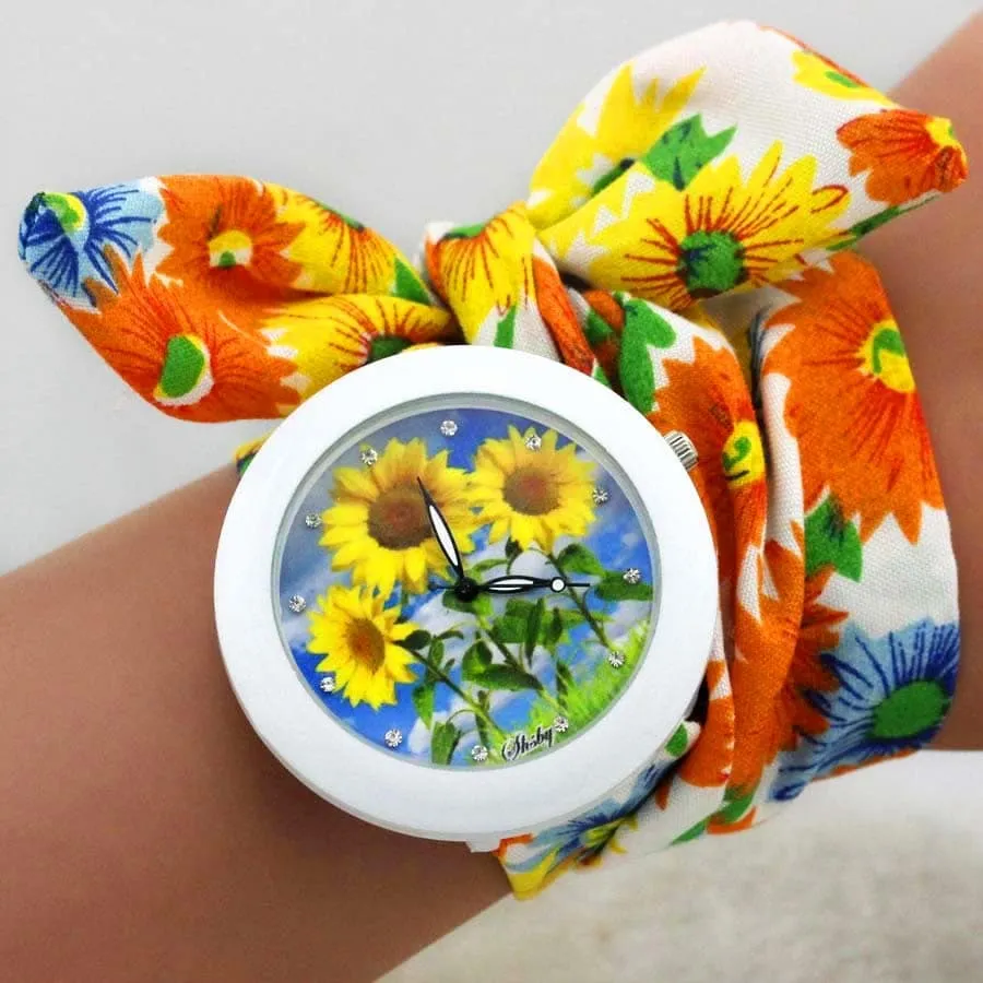 Women's Boho Watches with Fabric Bracelet