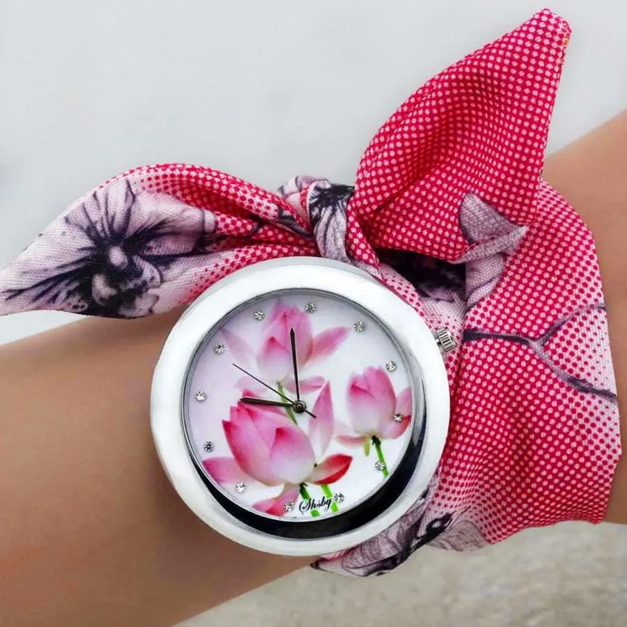 Women's Boho Watches with Fabric Bracelet