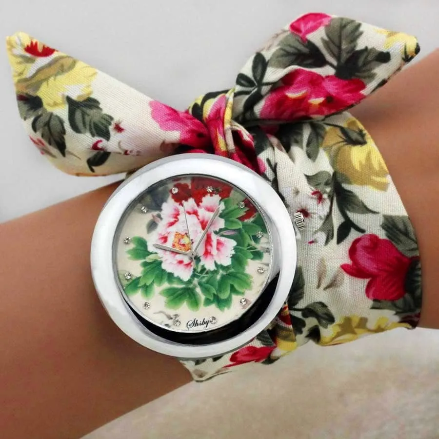 Women's Boho Watches with Fabric Bracelet