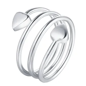 Women's Love Heart Magnets Copper Rings