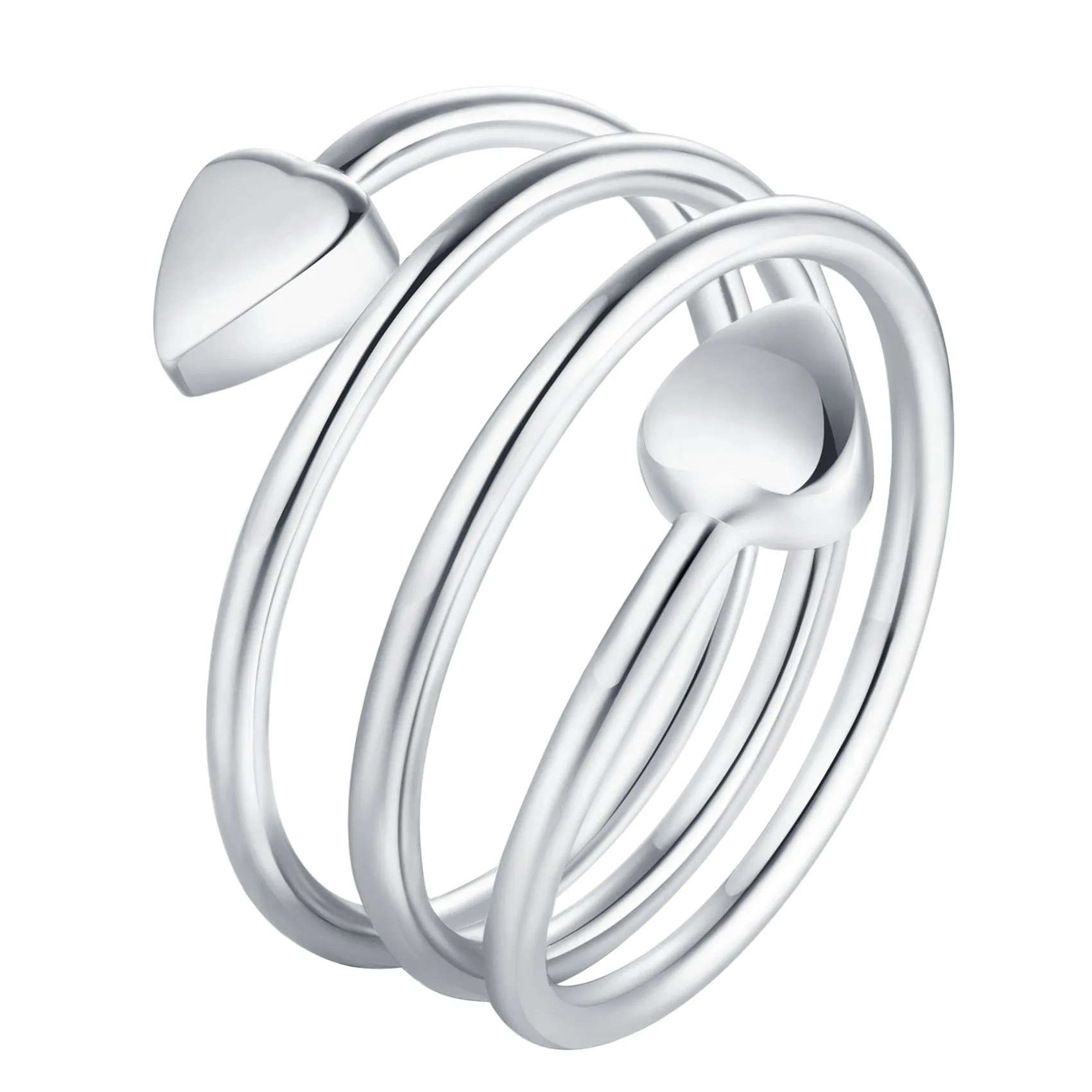 Women's Love Heart Magnets Copper Rings
