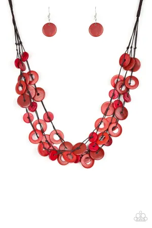 Wonderfully Walla Walla Red Paparazzi Necklace