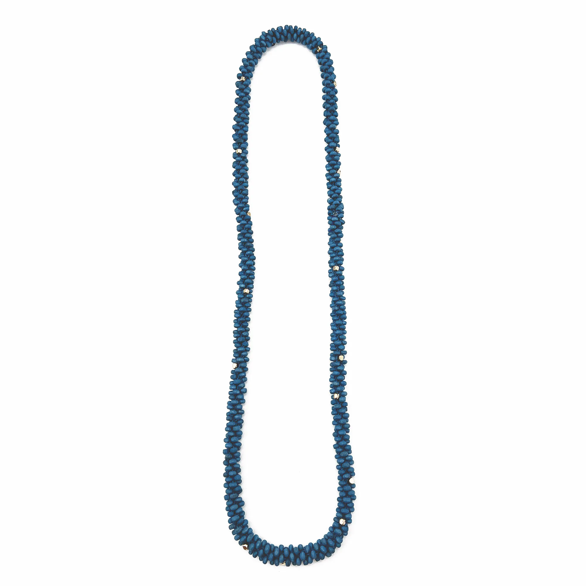 Wood Bead Rope Necklace
