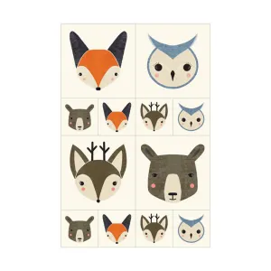 Woodland Wonder Animal Heads Panel