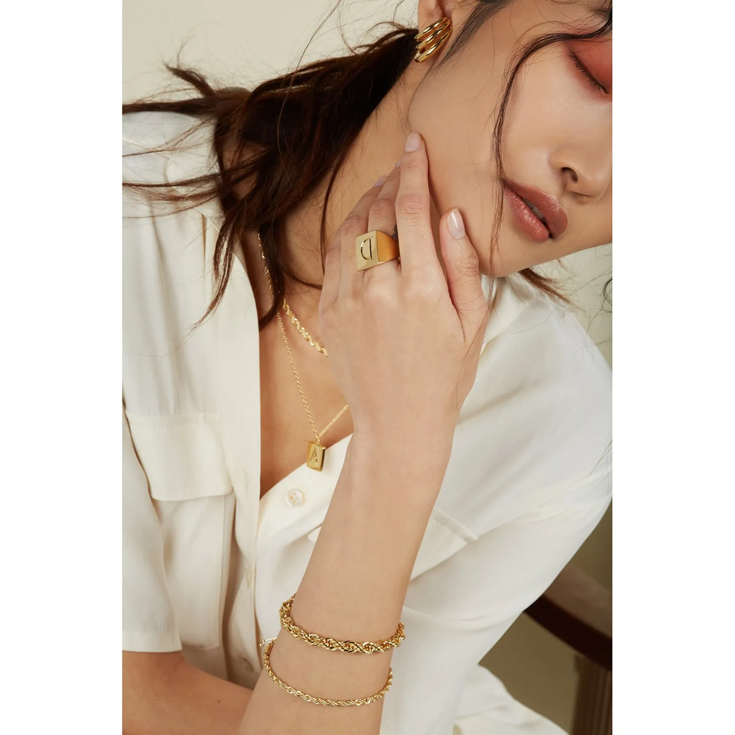 XL Rope Chain Bracelet in Gold