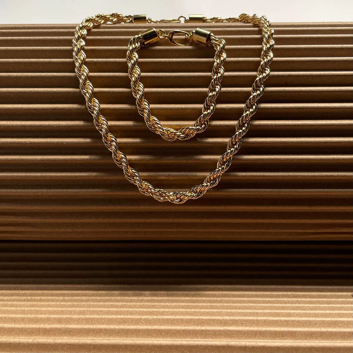 XL Rope Chain Bracelet in Gold