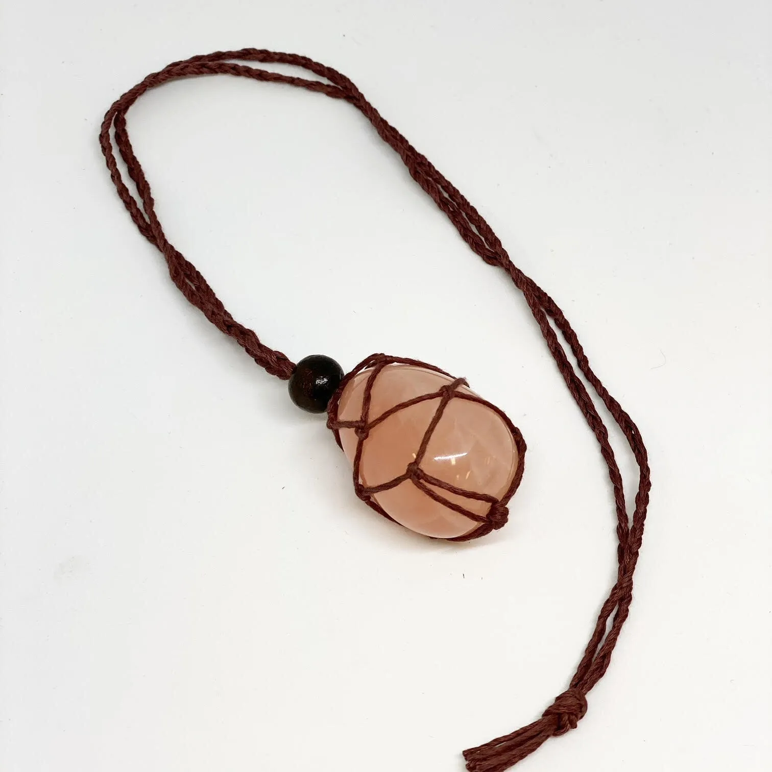 Yoni egg macrame necklaces