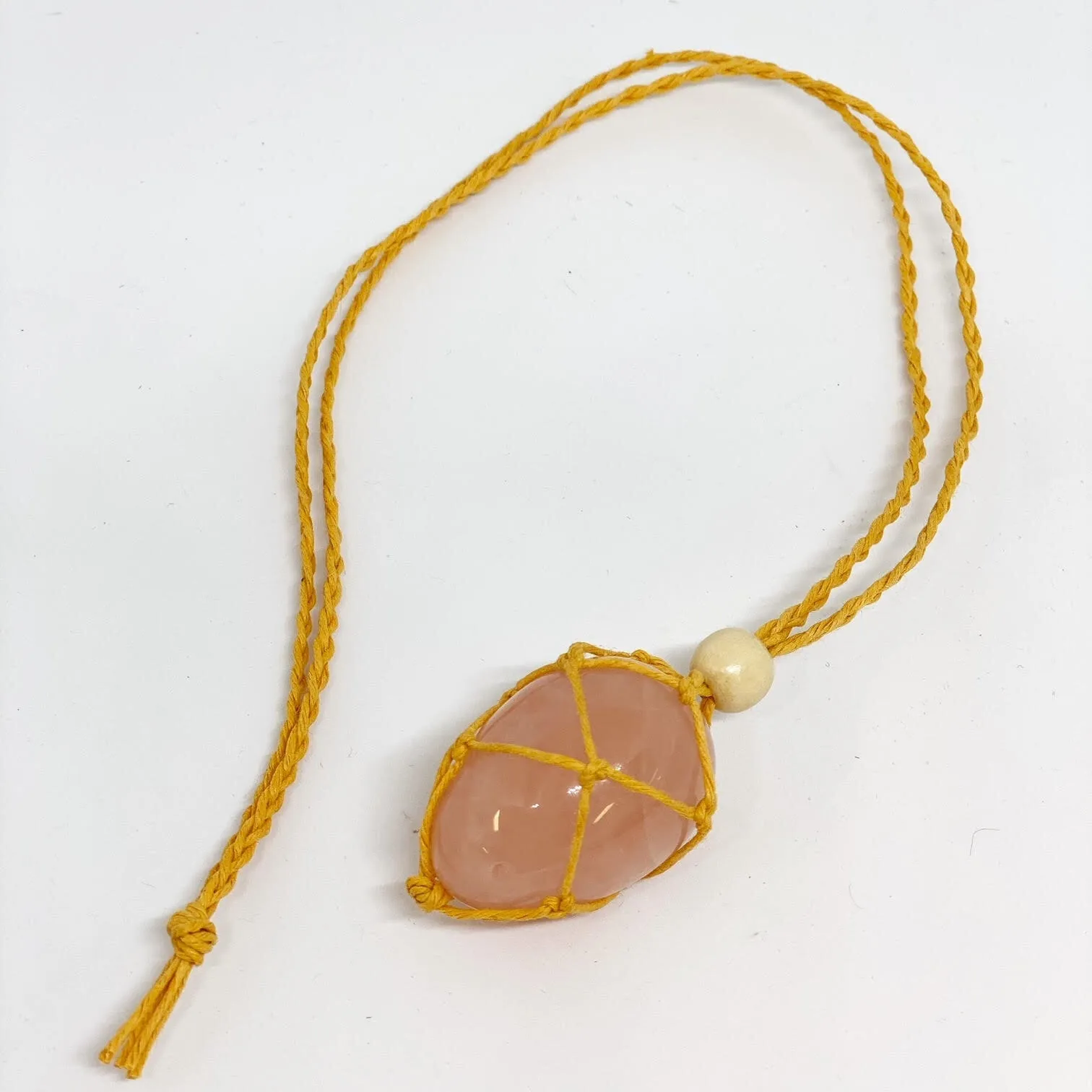 Yoni egg macrame necklaces